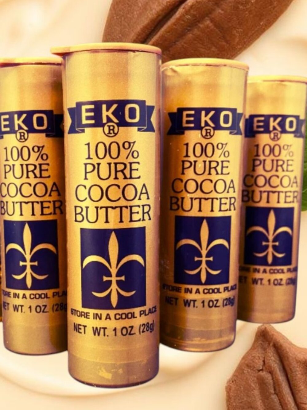 5 units of Pure Cocoa Butter Sticks